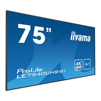 Iiyama ProLite LE864OUHS Bedienungsanleitung