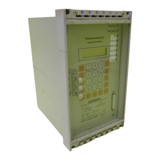 Siemens 7SJ511 Handbücher