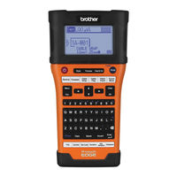 Brother P-touch E500 Benutzerhandbuch