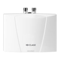 Clage MBH 3 Gebrauchs- Und Montageanleitung