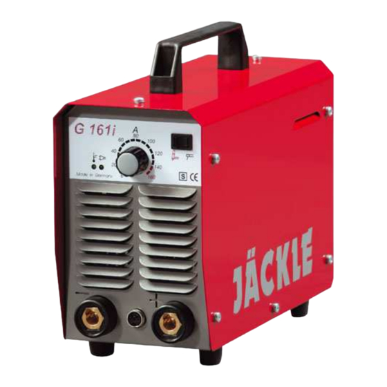 Jäckle G 161 i Handbücher