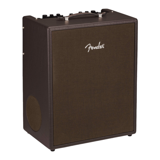 Fender Acoustic Junior Handbücher