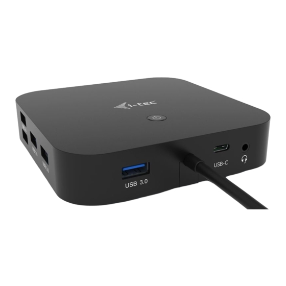 i-tec C31DUALDPDOCKPD Handbücher