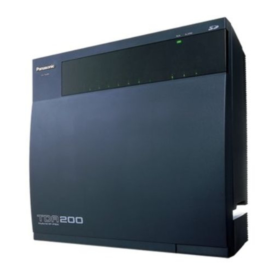 Panasonic KX-TDA100 Handbücher