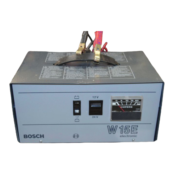 Bosch W 15 E Handbücher