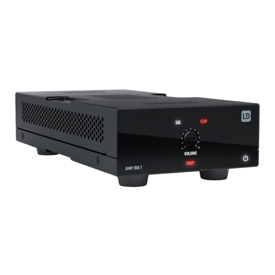 LD Systems AMP 106 T Handbücher