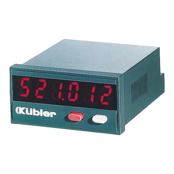 Kubler CODIX 527 Handbücher