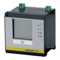 Vega VEGAMET 381 Betriebsanleitung