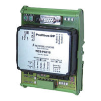 Pepperl+Fuchs WCS-PG210 Handbuch