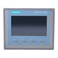 Siemens SIMATIC HMI Kompaktbedienanleitung