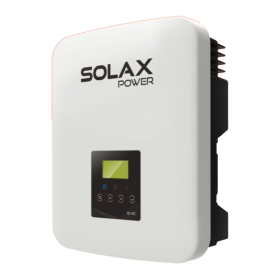 SolaX Power X1-AC Handbücher