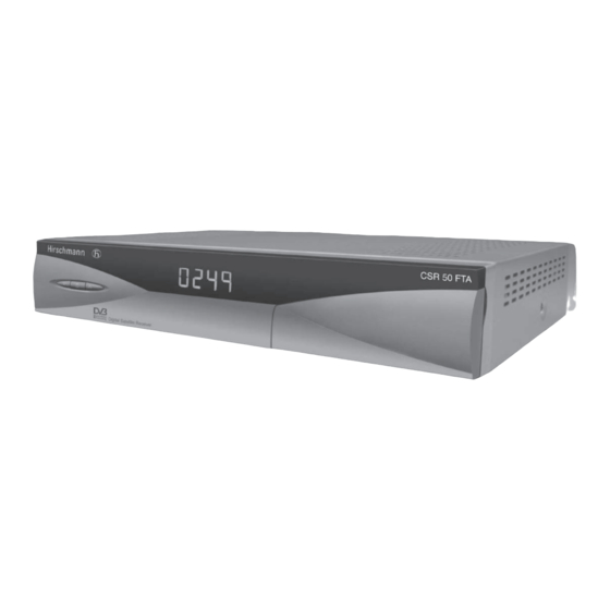 Hirschmann CSR 50 FTA Handbücher