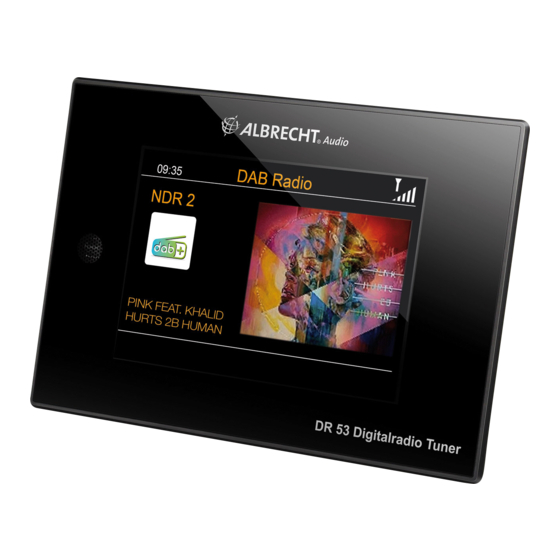 Albrecht Audio DR 53 Handbücher