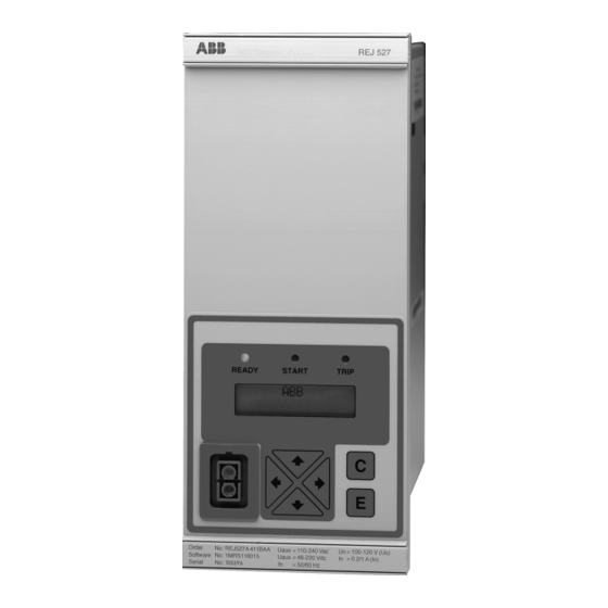 ABB REJ 527 Handbücher