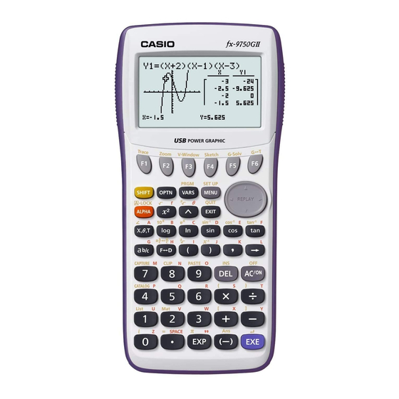 Casio fx-9860DII SD Handbücher