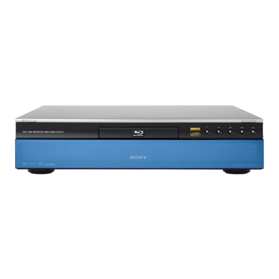 Sony BDP-S1E Handbücher