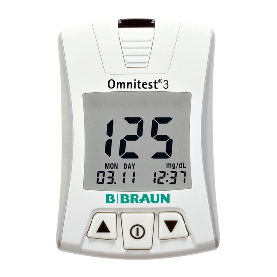 Braun Omnitest 3 Handbücher