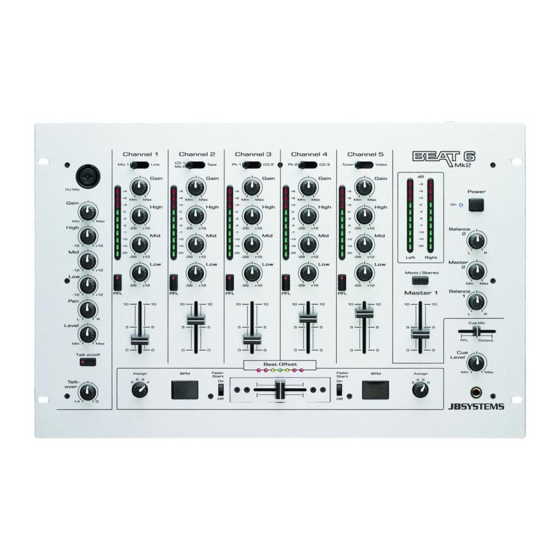 JB Systems BEAT6 Mk2 Handbücher