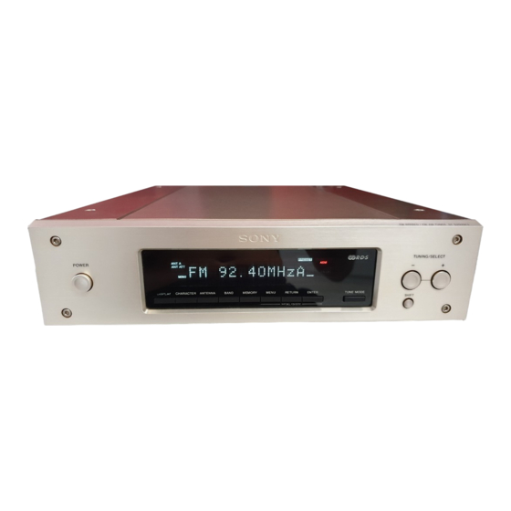 Sony st s 3000 Handbücher