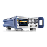 Rohde & Schwarz RSC Bedienungsanleitung