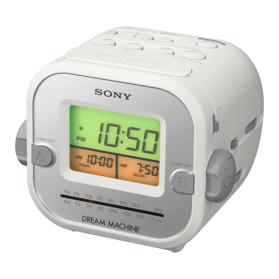 Sony DREAM MACHINE ICF-C180 Handbücher