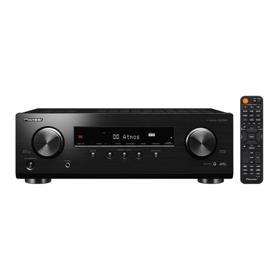 Pioneer VSX-534D Handbücher