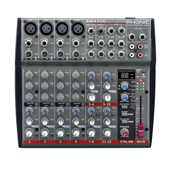 Phonic AM440D Handbücher