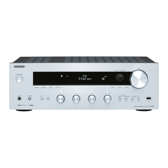 Onkyo TX-8050 Handbücher