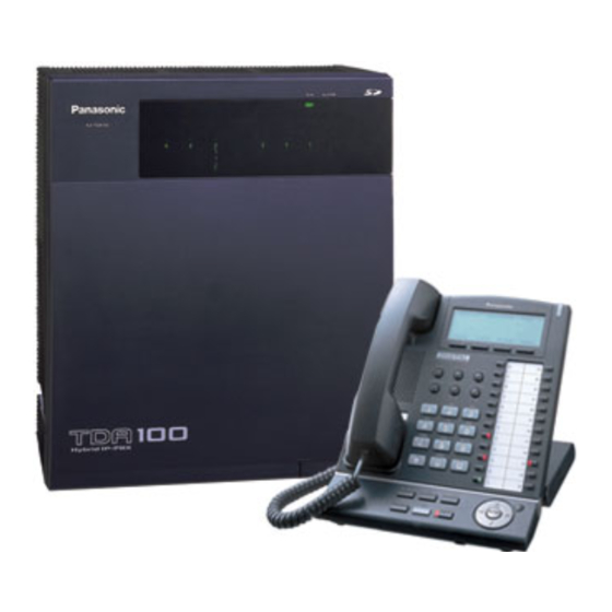 Panasonic KXTDA100NE Handbücher