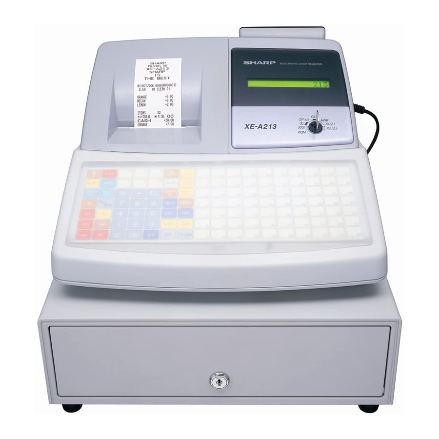 Sharp XE-A213 Handbücher