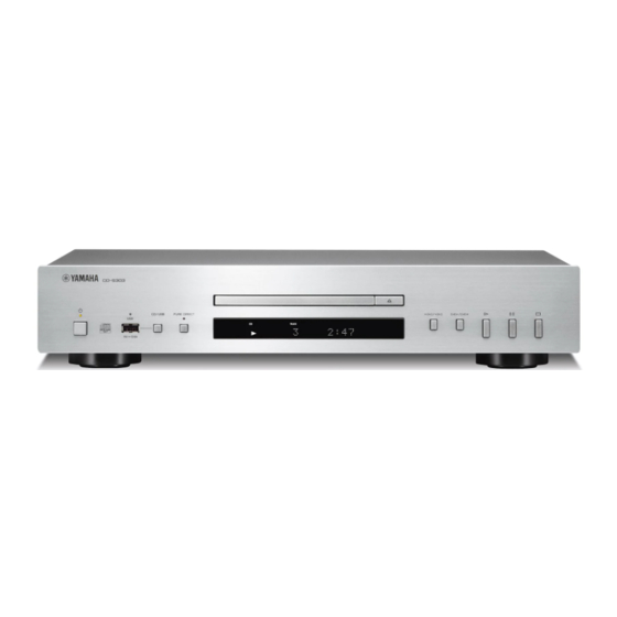 Yamaha CD-S303 Handbücher