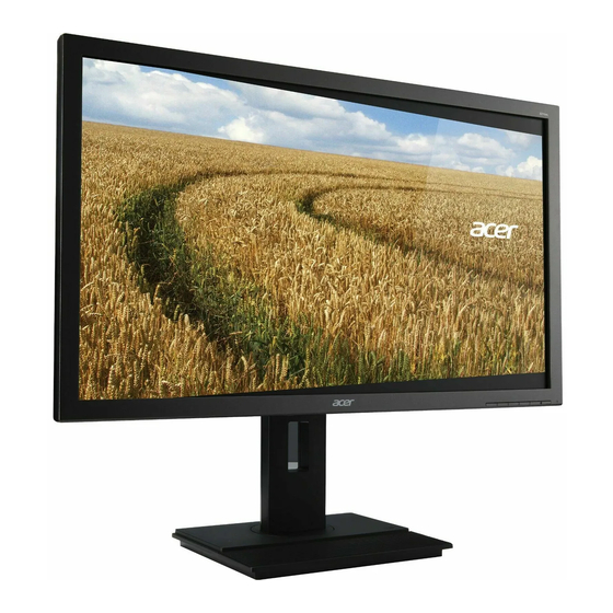 Acer B276HL Handbücher