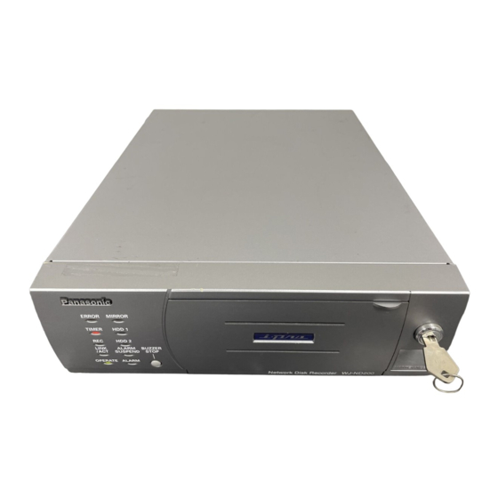 Panasonic WJ-ND200K/G Handbücher