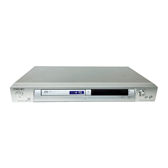 Sony DVP-NS310 Handbücher
