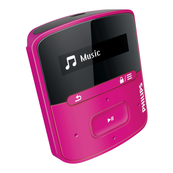 Philips GoGEAR Handbücher