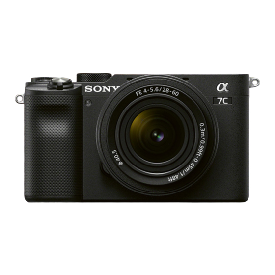 Sony Alpha 7C Handbücher