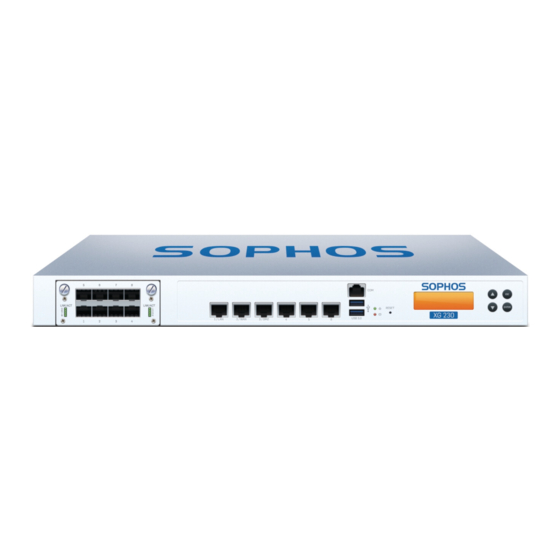 Sophos XG 210 Handbücher