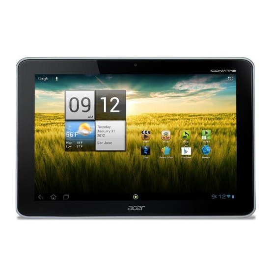 Acer ICONIA TAB Handbücher