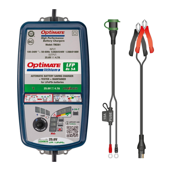 Tecmate OptiMate Lithium LFP 8s 5A Handbücher