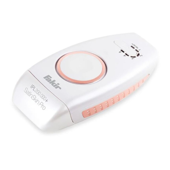 Fakir IPL 200.000+ SATINSKIN PRO SYSTEM Handbücher