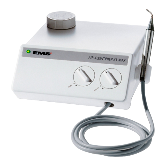 EMS AIR-FLOW PREP K1 MAX Handbücher