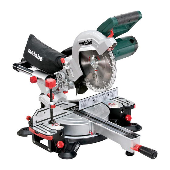 Metabo KGS 216 Handbücher