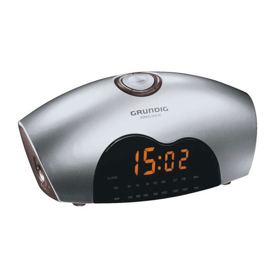 Grundig Sonoclock 50 SC 5300 Handbücher
