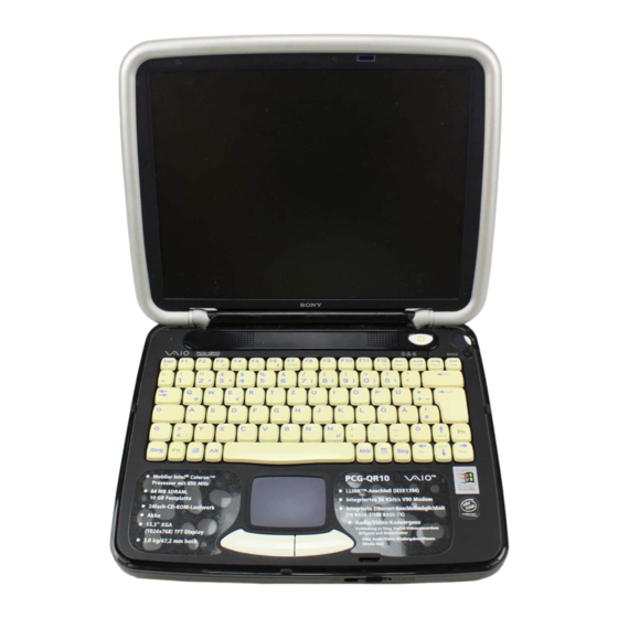 Sony PCG-QR10 Handbücher