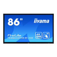 Iiyama ProLite TE8603MIS Bedienungsanleitung