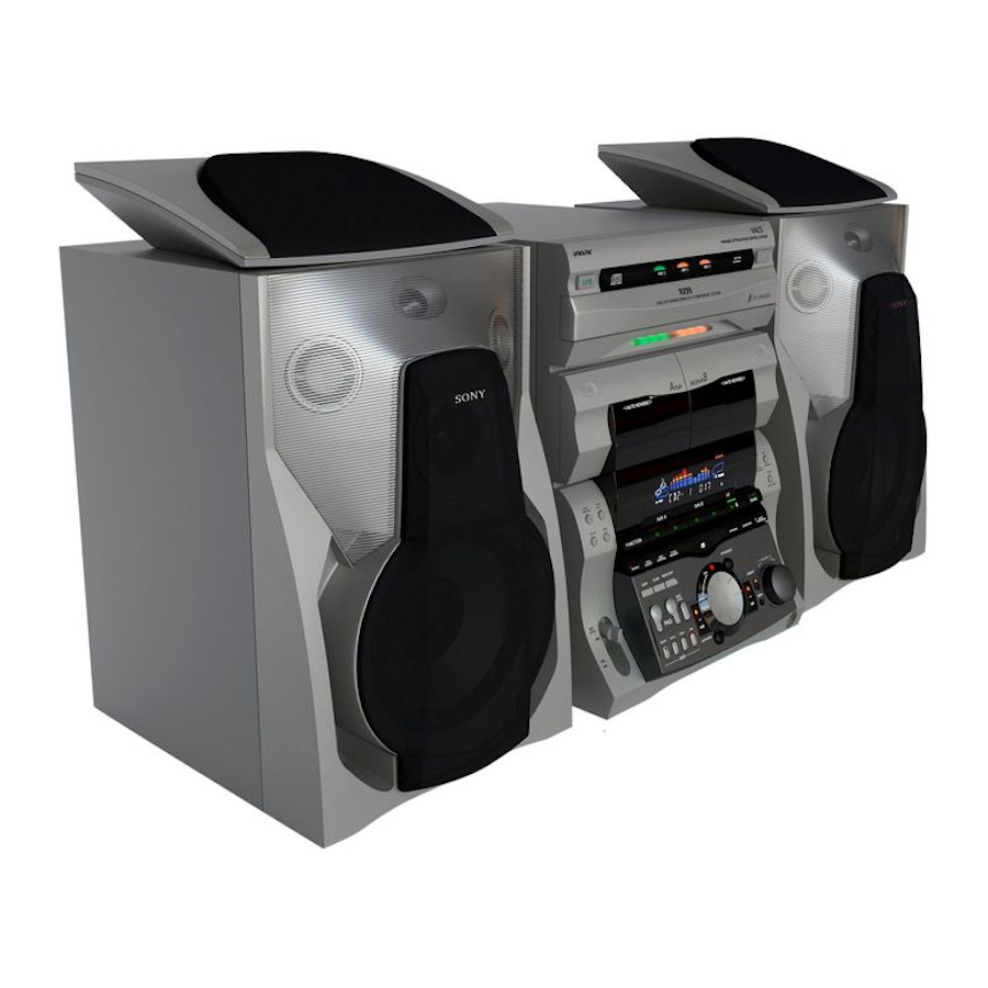 Sony MHC-GRX8 Handbücher