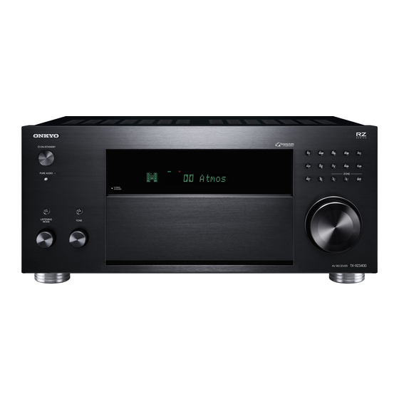 Onkyo TX-RZ3400 Handbücher