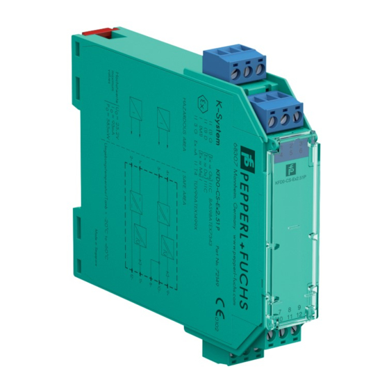 Pepperl+Fuchs KFD0-CS-Ex 50-Serie Handbücher