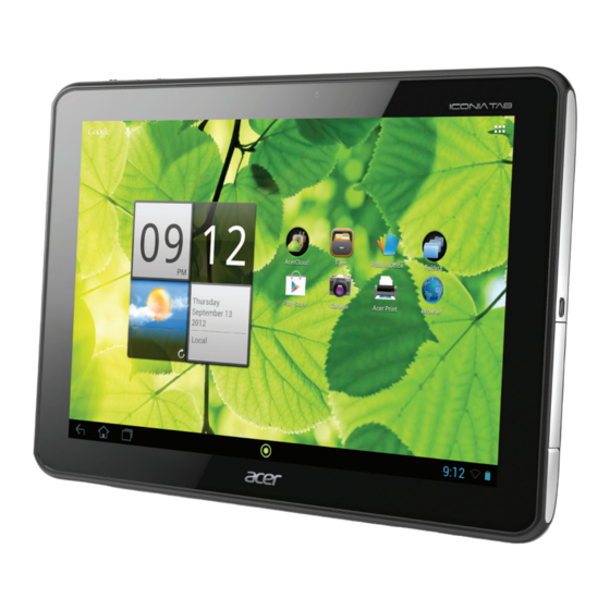 Acer Iconia Tab A700 Handbücher