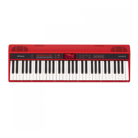 Roland GO:KEYS Handbücher